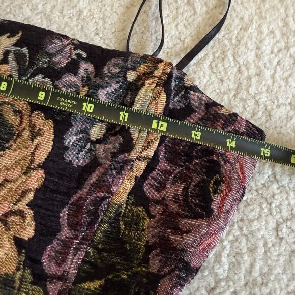 Rinascimento Floral Tapestry Fit And Flare Mini Dress Made In Italy S Holiday - Picture 9 of 11